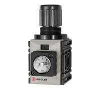 RIEGLER 142406-FUM 7208-KM - Regolatore di pressione, DV "FUTURA-mini", Kompaktmano, G 1/4, 0,5-8 bar, 1 pezzo
