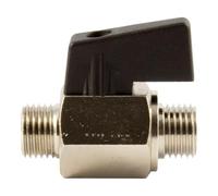 RIEGLER 143658-375.53 - Mini valvola a sfera, superficie liscia, MS vern, G 1/2 AG, DN 10, 1 pezzo