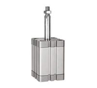 RIEGLER 15.AMA.20005 Serie ATE - Cilindro compatto, semplice da usare, senza pressione, pistone, pistone da 20 mm, corsa da 5 mm, attacco M5, M8 x 1,25