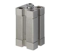 RIEGLER 15.EMI.50010 - Cilindro compatto serie ASE, semplice da usare, con magnete, filettatura interna, pistone da 50 mm, corsa da 10 mm, attacco G 1/8", M10 x 1,5