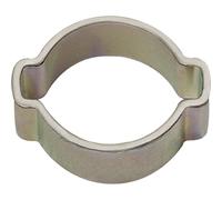 RIEGLER Fascetta stringitubo a 2 orecchie / zincata lucida (W1)