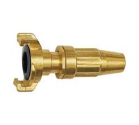 RIEGLER GEKA 107802-K 713 - Ugello a spruzzo con attacco frizione, in ottone lucido, DN 19, 1 pezzo