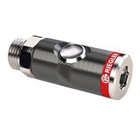 RIEGLER Giunto di sicurezza a pulsante NW 7,4, filettatura esterna, girevole