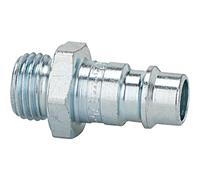 RIEGLER Nipplo per raccordi NW 7,2 - NW 7,8 / acciaio temprato e zincato / filettatura esterna