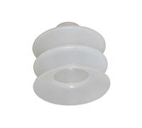 Riegler - Ventosa di soffietto circa 2,5 Pieghe A Través de M. 9 mm materiale silicone