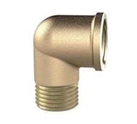 RIEGLER WST112MS90IA - Raccordo a gomito a 90°, per interno/esterno, filettatura G 1-1/2", pressione operativa 16 bar