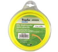 Riegolux 107664 - Filettatura Quadrata in Nylon, 3 mm x 50 m, Colore: Giallo