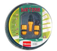 Riegolux 331030 Kit Tubo Batterie con Accessori, Verde, 10 m