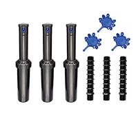 RIEGOPRO - 3 irrigatore 3504-PC RainBird. Portata da 4,60 a 10,70 metri. Filettatura 1/2" Femmina. Include set di ugelli e bobine ritagliabili per il collegamento di 1/2" x 1/2"