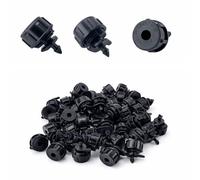 Riegopro - Contagocce regolabile 0-120 l/h per irrigazione a goccia, anti-intasamento e alta resistenza al calce, ideale giardino e orto (sacchetto 25 unità)