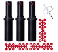 Riegopro Pack 3 Irrigatore PGP-Adj. Portata da 6,4 a 15,8 metri. Include set di ugelli e chiave di regolazione.
