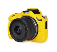 Rieibi Custodia EOS R50, Custodia Protettiva in Silicone Morbido per Fotocamera Canon EOS R50 EOSR50, Custodia Leggera per Fotocamera EOS R50 - giallo