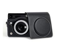 Rieibi Custodia in pelle PU per Fujifilm Instax SQ40 - Custodia per fotocamera istantanea Square 40 - custodia vintage con cinturino - nero