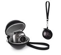 Rieibi Custodia per Fujifilm Mini Pal, custodia rigida in EVA di forma rotonda per Fuji Mini Pal con cinturino da polso, custodia per Fuji Pal e piccoli accessori - nera