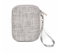 Rieibi Custodia rigida da viaggio in EVA per stampante per smartphone Fujifilm Instax Mini Link/Link 2/Quadrato/SQ Link Smartphone con cinturino da polso, bianco-grigio., Beauty Case