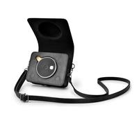 Rieibi Mini Shot 3 Retro Custodia, Custodia Protettiva in Pelle PU per la versione precedente della Kodak Mini Shot 3 Retro C300R 2 in 1 Fotocamera/Stampante Istantanea Portatile con Tracolla, Nero