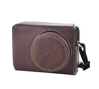 Rieibi Ricoh GR IV/GR III/GR IIIx Custodia - Custodia per fotocamera vintage in pelle PU per fotocamera Ricoh GR IV GR IIIx GR III GRIII GR3 DSLR - Custodia protettiva con cinturino - Caff