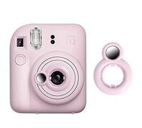 Rieibi Specchio selfie per Instax mini 12, specchio autoritratto per fotocamera istantanea Fujifilm Instax Mini 12, accessori per lenti selfie Fuji Mini 12, rosa