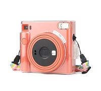 Rieibi Square SQ1 - Custodia protettiva per fotocamera istantanea Fujifilm Instax Square SQ1, custodia compatta con tracolla regolabile, Chiaro