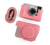 Rieibi X-HF1/X-Half Case, custodia in pelle PU per fotocamera Fujifilm X HF1/X Half Mirrorless, custodia protettiva con tracolla regolabile, marrone, beauty cover