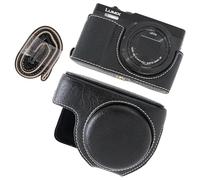 Rieibi ZS99 Custodia per fotocamera, custodia in pelle PU per fotocamera digitale Panasonic Lumix DC-ZS99, custodia protettiva staccabile con tracolla regolabile, custodia di bellezza