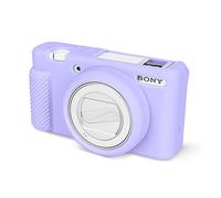 Rieibi ZV-1F Custodia Protettiva in Silicone Morbido per Fotocamera Vlog Sony ZV1F/ZV-1M2/ZV-1 Mark II, Leggera - Viola