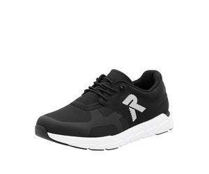 Rieker 09100, Sneaker Basse Uomo, Nero, 47 EU