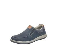 Rieker 17360, Mocassini Uomo, Blu (Pazifik/Amaretto/Navy), 41 EU X-Larga