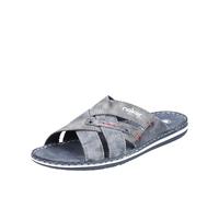 Rieker 21062 Uomo Ciabatte, Blu (Ocean/Asphalt 15), 43 EU