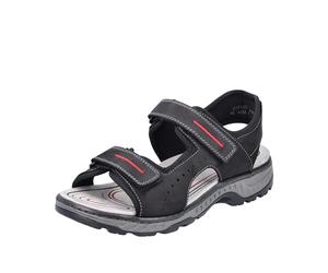 Rieker 21760, Sandali Uomo, Nero, 46 EU