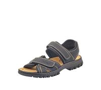 Rieker 25051, Sandali a punta chiusa Uomo, Nero Schwarz Schwarz, 42 EU