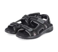 Rieker 26450-00 - Sandali classici da uomo, in pelle e tessuto, colore: nero, taglia 40, Nero , 46 EU