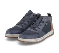 Rieker 37011, Stivali Stringati Uomo, Blu, 44 EU Larga