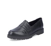 Rieker 45560, Mocassino Donna, Nero 02, 41 EU