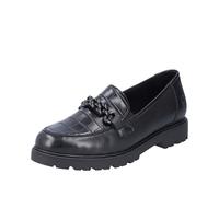 Rieker 45561, Mocassino Donna, Nero, 37 EU