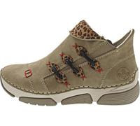 Rieker 45983, Stivali Corti Donna, Beige, 41 EU