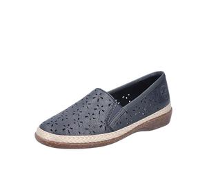 Rieker 47666, Mocassino Donna, Blu, 40 EU