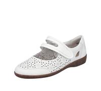 Rieker 47675, Ballerina Donna, Bianco, 43 EU