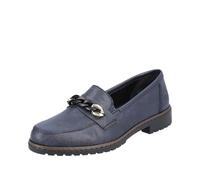 Rieker 51869, Mocassino Donna, Blu, 42 EU