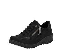 Rieker 59501, Scarpe Stringate Donna, Nero, 41 EU