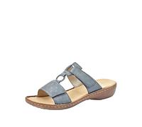 Rieker 60885 Donna Ciabatte, Blu (Azur), 38 EU