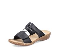 Rieker 60885, Ciabatte Donna, Nero 00, 39 EU