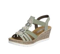 Rieker 619b2, Sandali Donna, Verde, 42 EU