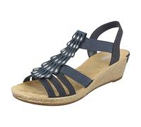 Rieker 62436 - Sandali a Punta Chiusa Donna, Blu (Pazifik), 38 EU
