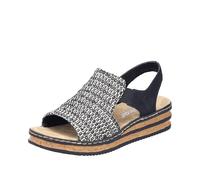 Rieker Sandalo nero / offwhite, Taglia 37