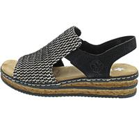 Rieker Sandalo nero / offwhite, Taglia 38