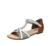 Rieker 64250, Sandali Donna, Bianco, 41 EU