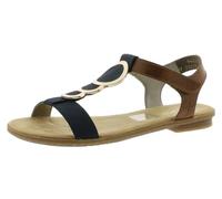 Rieker 64278, Sandali Donna, Pazifik/Amaretto / 16, 39 EU