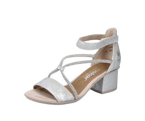 Rieker 64654, Sandali Donna, Argento, 36 EU