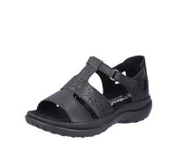 Rieker 64865, Sandali Donna, Nero, 39 EU